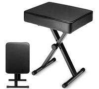 CAHAYA Sgabello per Pianoforte con Altezza Regolabile Panca per Tastiera con Cuscino Imbottito Spesso 7cm Sedia Pieghevole per Tastiera Elettronica Pianoforti Digitali Modello CY0296
