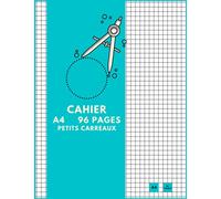 cahier a4 96 pages petits carreaux: cahier grand format,petits carreaux ,96 pages A4 .
