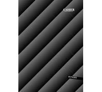 Cahier a4 Petit Carreaux 48 Pages: Noir - Grand Format - 21 x 29.7 Cm - Couverture Souple - Sans Spirale - 24 Feuilles Sans Marge - Idéal pour ... Pour Enfant et Adulte ( fille ou garçon ).