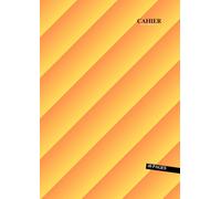 Cahier a4 Petit Carreaux 48 Pages: Orange - Grand Format - 21 x 29.7 Cm - Couverture Souple - Sans Spirale - 24 Feuilles Sans Marge - Idéal pour ... Pour Enfant et Adulte ( fille ou garçon ).