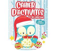 Cahier d'activités et de coloriage pour enfants: Mots cachés, mots croisés, labyrinthes et illustrations thème de Noël et du temps des fêtes