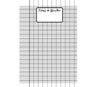 Cahier de Brouillon Seyes: Grands Carreaux 96 pages, Avec table de multiplication au dos, Petit format A5