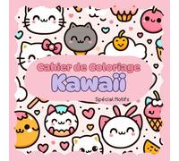 Cahier de coloriage Kawaii - Spécial Motifs: 30 Patterns pour Adultes et Enfants | Lignes Épaisses pour un Coloriage Facile et Relaxant