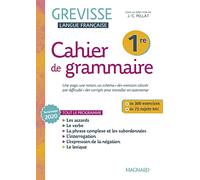 Cahier de grammaire Grevisse 1re