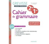 Cahier de grammaire Grevisse 2de/1re