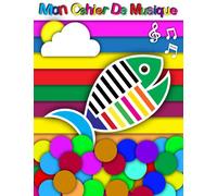 Cahier De Musique Avec Grosse Portées Pour Enfants: Carnet de Partitions - 7 Grosses Portées Par Page - Page de Carreaux Avec Endroit Pour Le Titre - ... Pour Les Titres - 126 Pages - Grand Format A4