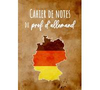 Cahier de Notes du Prof d'Allemand: Relevé de notes et de compétences | Format A4 | Carnet de cotes de l’enseignant | Cahier de bord du professeur grand format | 35 élèves