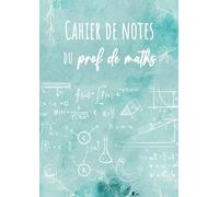 Cahier de Notes du Prof de Maths: Relevé de notes et de compétences | Format A4 | Carnet de cotes de l’enseignant | Cahier de bord du professeur grand format | 35 élèves