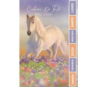 CAHIER DE TEXTE 2025-2026 CHEVAL BLANC: Pour les passionnés des chevaux | Pratique pour tous les matières , ce1 ce2 cm1 cm2 cp | Format a5