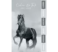 CAHIER DE TEXTE 2025-2026 CHEVAL NOIR: Pour les passionnés des chevaux | Pratique pour tous les matières , ce1 ce2 cm1 cm2 cp | Format a5