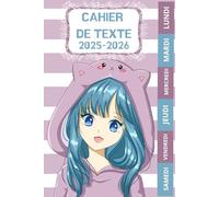 CAHIER DE TEXTE 2025-2026 FILLE: TOP MODEL - Girly- Pour fille en Primaire - Pour bien organiser et planifier votre année scolaire