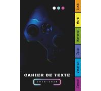 Cahier de Texte 2025 2026 Gamer: Carnet Devoirs et Leçons Pratique pour les Garçons et Filles en Primaire (CP, CE1, CE2, CM1, CM2) - Facile à Utiliser ... les Matières avec Repère pour les Jours