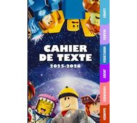 Cahier De Texte 2025 2026: Planner Aventure Pixel - Primaire Construis ton Année Scolaire Bloc par Bloc - Intérieur en Couleurs - Pour bien organiser ta progression et suivre tes quêtes au quotidien