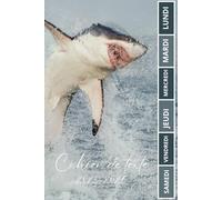 CAHIER DE TEXTE 2025-2026 REQUIN: Carnet de devoirs pour filles et garçons, pratique pour tous les matières : cm1 cm2 ce1 ce2 cp