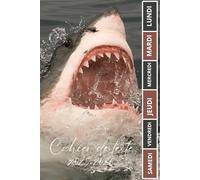 CAHIER DE TEXTE 2025-2026 REQUIN: Carnet de devoirs pour filles et garçons, pratique pour tous les matières : cm1 cm2 ce1 ce2 cp