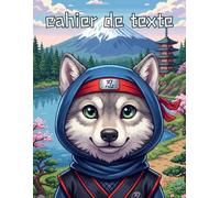 Cahier De Texte Garcon: Animaux " Loup " Cadeaux pour Enfant 6, 7, 8, 9, 10 Ans | École Primaire (CP, CE1, CE2, CM1, CM2) Petit Format 17x22 cm | Couverture Souple Sans Spirale.