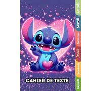 Cahier de Texte: KAWAII pour enfant en Primaire - Intérieur en Couleurs - pratique pour Toutes les matières (Leçons et devoirs)