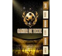 CAHIER DE TEXTE: pour les passionnés de sport - Idéal du CP au CM2 (CE1, CE2, CM1, CM2) - Parfait pour une rentrée scolaire organisée ! Pratique pour toutes les matières.