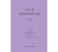 Cahier d'écriture ados/adultes - G. de Maupassant vol. I à recopier