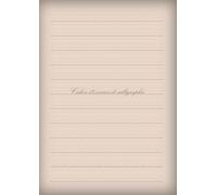 Cahier d'exercices de calligraphie Format A4 (grand format) 200 pages, utilisant du papier de pâte mécanique, une option d'impression à faible teneur en carbone