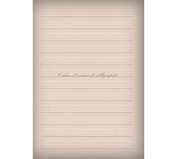 Cahier d'exercices de calligraphie Format A5 (format compact)200 pages, utilisant du papier de pâte mécanique, une option d'impression à faible teneur en carbone