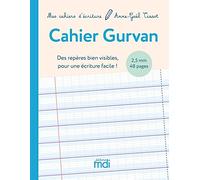 Cahier Gurvan 2,5mm: Des repères bien visibles pour une écriture facile !