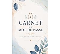 Cahier identifiant et Mot de Passe à remplir: Cahier Pratique pour Sites Web, Emails, Utilisateurs et Notes - Format 6x9 pouces - Design Féminin - 108 ... couleur beige/doré - Idée cadeau entre amies