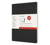 Moleskine Subject Cahier Journal, Set di Due Quaderni a Righe, Copertina in Cartone, Layout Accademico, Copertina in Cartone, 16 Fogli Staccabili, Colore Nero, Formato XXL 21,6 x 27,9 cm, 160 Pagine