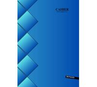 Cahier Petit Carreaux A4 200 Pages: Bleu - Grand Format - 21 x 29.7 Cm - Sans Spirale - Couverture Souple - 100 Feuilles Sans Marge - Idéal pour L'écriture, Le Dessin,...