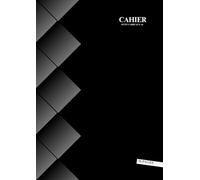 Cahier Petit Carreaux A4: Noir - 96 Pages - Grand Format - 21 x 29.7 Cm - Sans Spirale - Couverture Souple - 48 Feuilles Sans Marge - Idee Cadeau Pour Enfant & Adulte.