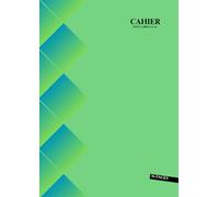 Cahier Petit Carreaux A4: Vert - 96 Pages - Grand Format - 21 x 29.7 Cm - Sans Spirale - Couverture Souple - 48 Feuilles Sans Marge - Idee Cadeau Pour Enfant & Adulte.