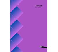 Cahier Petit Carreaux A4: Violet - 96 Pages - Grand Format - 21 x 29.7 Cm - Sans Spirale - Couverture Souple - 48 Feuilles Sans Marge - Idee Cadeau Pour Enfant & Adulte.