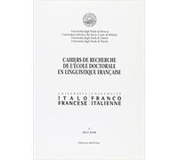 - Cahiers du recherche de l'école doctorale en linguistique francaise (2007-200