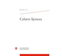 Cahiers Spinoza eté 1977: N°1