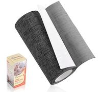 Cahomo Patches di Tessuto Autoadesive, 10x160 cm, Riparazione Tessuto, Toppe Lino, per Divani, Auto, Tende, Mobili, Grigio Scuro