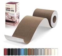 Cahomo Patches di Tessuto di Lino Autoadesive, 10x200 cm Tessuto Adesivo per Riparazioni, Toppe di Riparazione in Lino, per Divani, Sedili per Auto, Le Tende, Mobili - Marrone chiaro