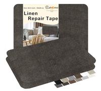 Cahomo Patches di Tessuto di Lino Autoadesive, 20x28 cm 3 Pezzo Patches di Riparazione del Tessuto di Lino, Toppe di Riparazione in Lino, per Divani, Sedili per Auto, Le Tende, Mobili, Marrone caffè