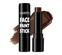 CAHOTO Stick di vernice marrone per viso e corpo, a base di olio, occhi | Stick per trucco impermeabile, copertura completa, vegano, per Halloween, scheletro da pagliaccio, SFX, palcoscenico, 3,5 g