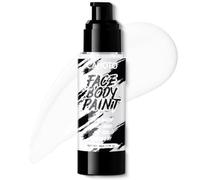 CAHOTO Trucco in crema bianca a base d'acqua per viso e corpo | Vernice per trucco per Halloween, per gotico, scheletro, mime, fantasma, pagliaccio, zombie, teschio, vampiro, cosplay, feste
