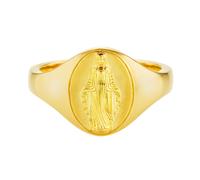 cai women anello da donna anello con sigillo argento sterling 925 placcato or...