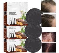CAIBEI Shampoo Bar, 3pcs Naturale Polygonum Multiflorum, Volumizzante Balsamo Solido Capelli Sapone Scurente per Capelli Neri Lucenti Ricrescita