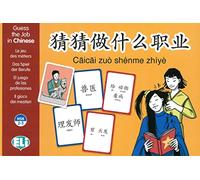 Câicâi zuò shénme zhíyè: Guess the Job in Chinese. Game Box mit drei Kartenstößen à 44 Karten (Illustrationen der Berufe/sprachliche Bezeichnung/Erklärung verschiedener Tätigkeiten)