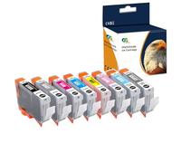Caidi Cartuccia d'inchiostro compatibile CLI-65 CLI65 Pigment (8-Pack BK C M Y PC PM GY LGY) Sostituzione per Canon PIXMA PRO-200