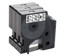 Caidi - Nastro per etichettatrice Dymo 45010, 12 mm x 7 m, compatibile con DYMO LabelManager LM160 LM210D LM260P LM280 LM360D LabelPoint 200 300 400 450 Duo (nero su trasparente, confezione da 3)