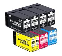 Caidi PGI-1500XL PGI-1500 Cartucce Compatibili per Canon PGI 1500 XL PGI1500XL per Canon Maxify MB2150 MB2750 MB2050 MB2350 MB2000 MB2300 MB2755 MB2155 (2 Nero 2 Ciano 2 Magenta 2 Giallo)