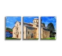 CAIFGQ Poster su tela con monastero di Dečani, stampa artistica da parete, 30 x 45 cm