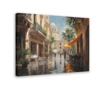 CAIFGQ Stampa artistica da parete su tela, motivo: Catania, Sicilia, Italia, 50 x 75 cm