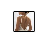 Caiguoer Collana punk con perle finte e perline, accessorio per donne e ragazze