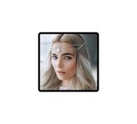 Caiguoer Crystal Bridal Head Chain Silver Stratered Bride Headpiece Tassel Strass Headband Hair Piece Festival Wedding Accessori per capelli per le donne (Oro)