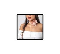 Caiguoer Gothic Tessuto Fiore Choker Collana Halloween Accessori per Donne e Ragazze (B)